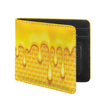 Sweet Honey Bee Hive Print Bifold Wallet