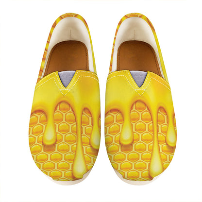 Sweet Honey Bee Hive Print Casual Shoes