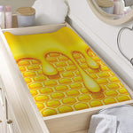 Sweet Honey Bee Hive Print Changing Pad Cover