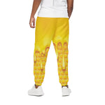 Sweet Honey Bee Hive Print Cotton Pants