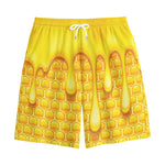 Sweet Honey Bee Hive Print Cotton Shorts