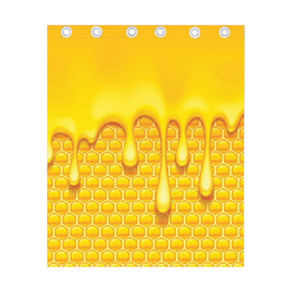 Sweet Honey Bee Hive Print Curtain