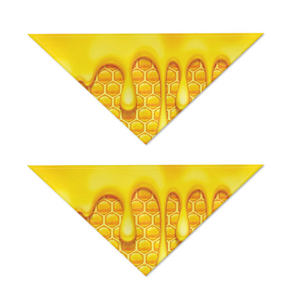 Sweet Honey Bee Hive Print Dog Bandana