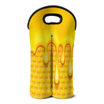 Sweet Honey Bee Hive Print Double Neoprene Wine Tote