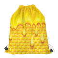 Sweet Honey Bee Hive Print Drawstring Bag