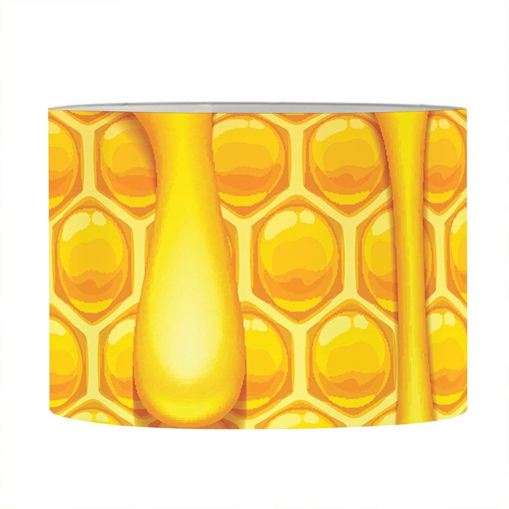 Sweet Honey Bee Hive Print Drum Lamp Shade