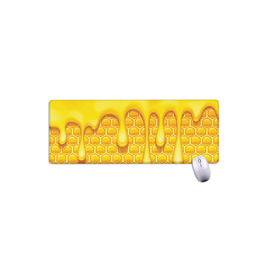 Sweet Honey Bee Hive Print Extended Mouse Pad