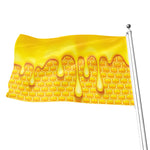 Sweet Honey Bee Hive Print Flag