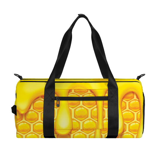 Sweet Honey Bee Hive Print Gym Bag