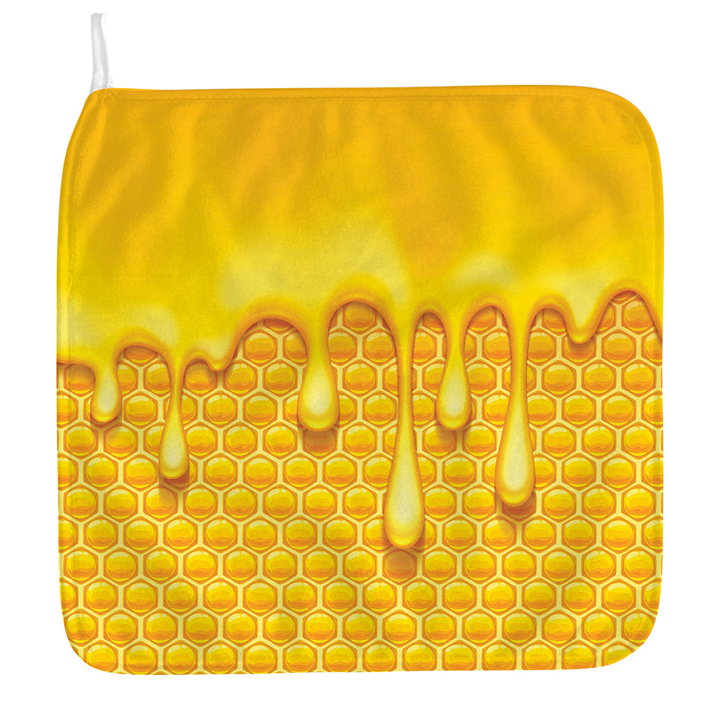 Sweet Honey Bee Hive Print Hand Towel