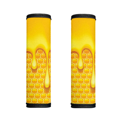 Sweet Honey Bee Hive Print Handle Covers