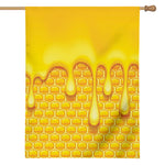 Sweet Honey Bee Hive Print House Flag
