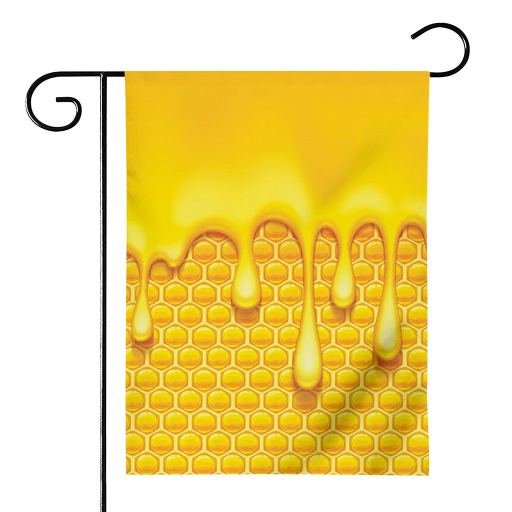 Sweet Honey Bee Hive Print House Flag