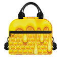 Sweet Honey Bee Hive Print Insulated Lunch Bag