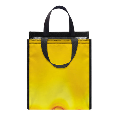 Sweet Honey Bee Hive Print Insulated Lunch Tote