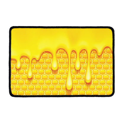 Sweet Honey Bee Hive Print Kitchen Mat