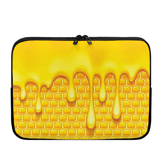 Sweet Honey Bee Hive Print Laptop Sleeve
