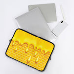 Sweet Honey Bee Hive Print Laptop Sleeve