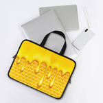 Sweet Honey Bee Hive Print Laptop Sleeve With Handle
