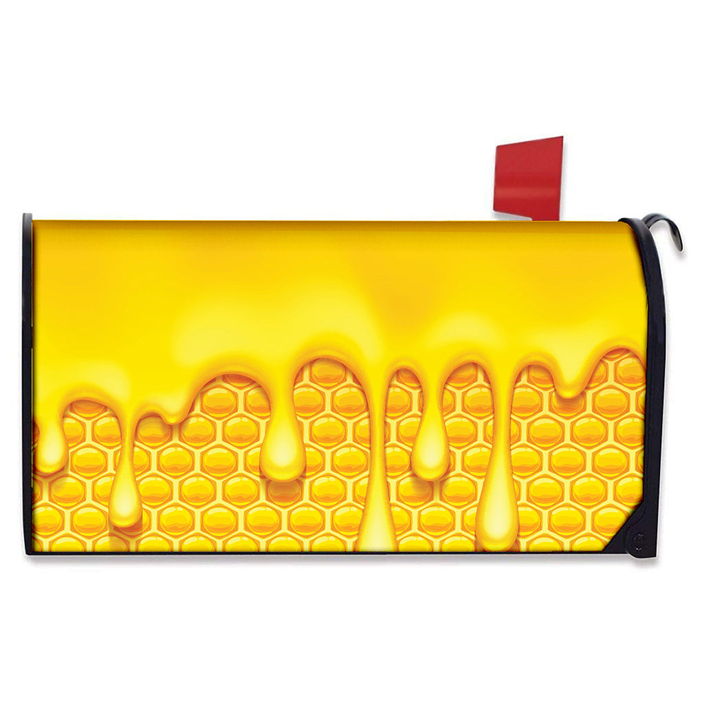 Sweet Honey Bee Hive Print Mailbox Cover