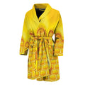 Sweet Honey Bee Hive Print Men's Bathrobe