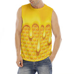 Sweet Honey Bee Hive Print Men's Fitness Tank Top