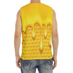Sweet Honey Bee Hive Print Men's Fitness Tank Top