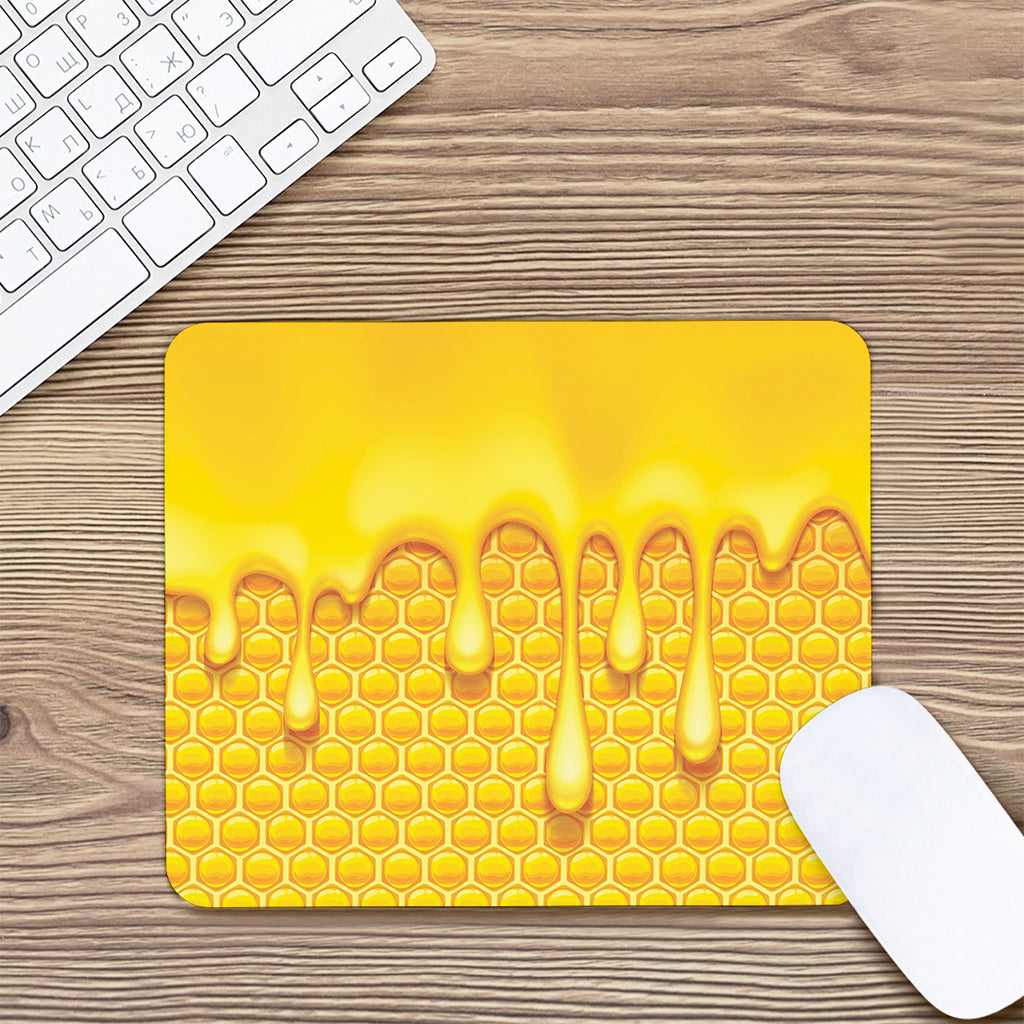 Sweet Honey Bee Hive Print Mouse Pad