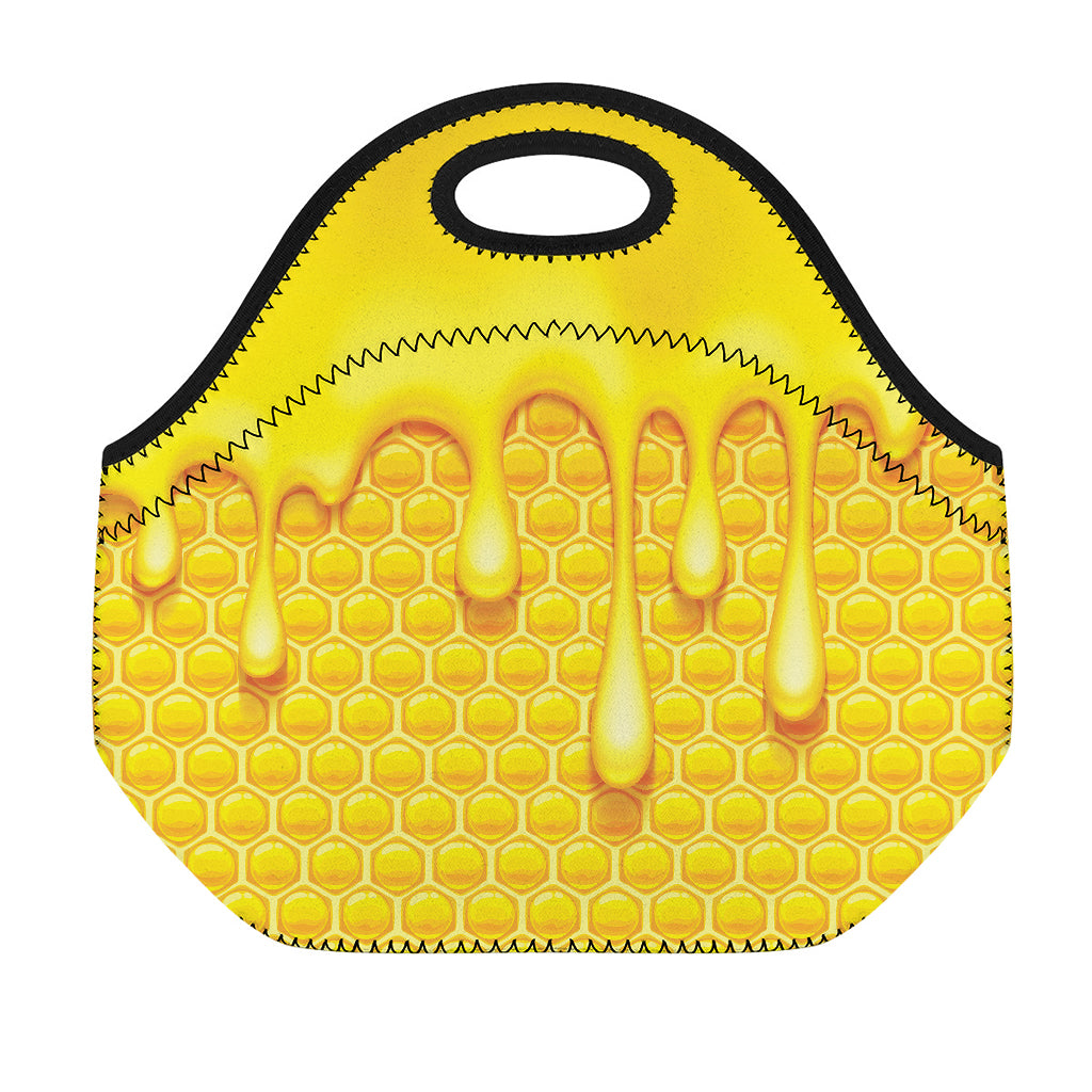 Sweet Honey Bee Hive Print Neoprene Lunch Bag