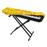 Sweet Honey Bee Hive Print Piano Keyboard Cover