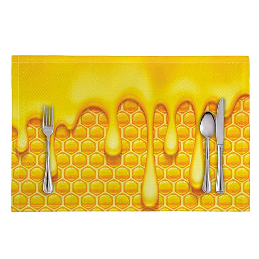 Sweet Honey Bee Hive Print Placemat