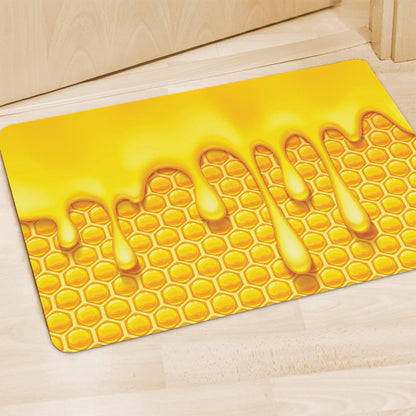 Sweet Honey Bee Hive Print Polyester Doormat