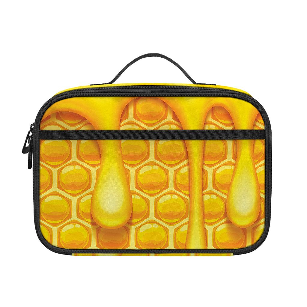 Sweet Honey Bee Hive Print Portable Lunch Bag
