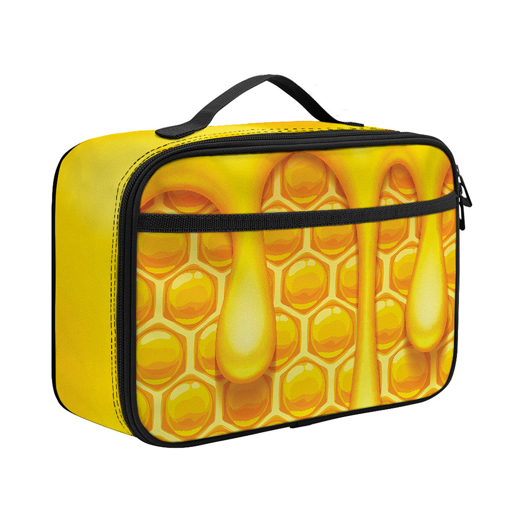 Sweet Honey Bee Hive Print Portable Lunch Bag