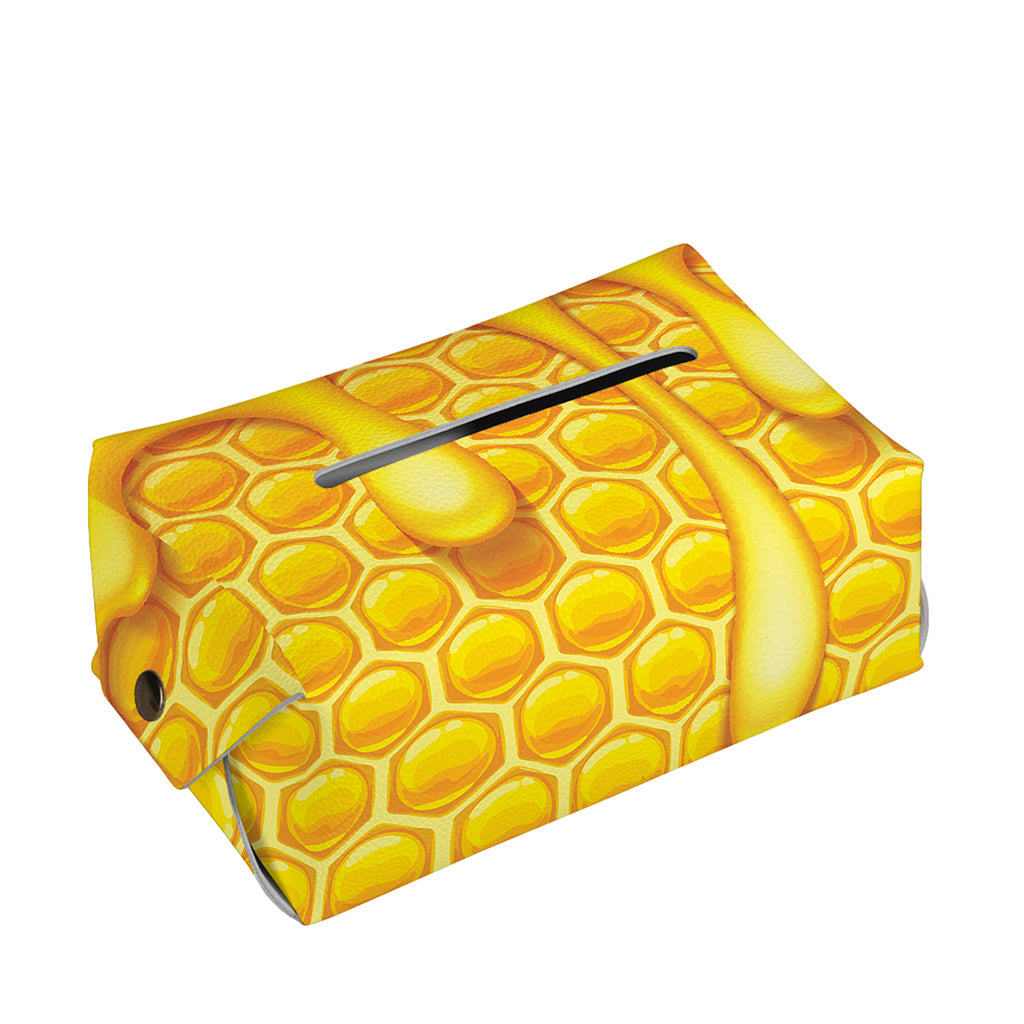 Sweet Honey Bee Hive Print Rectangle Tissue Box Cover