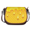 Sweet Honey Bee Hive Print Saddle Bag