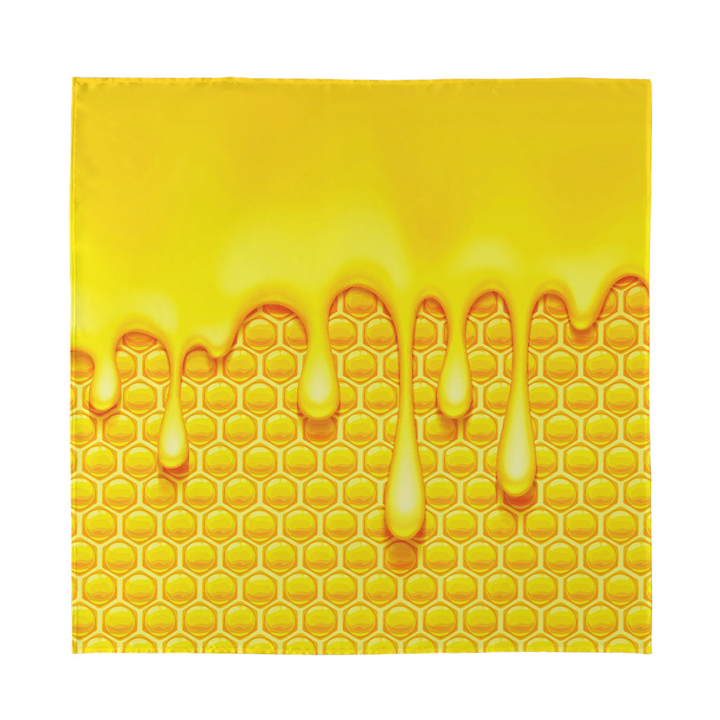 Sweet Honey Bee Hive Print Silk Bandana