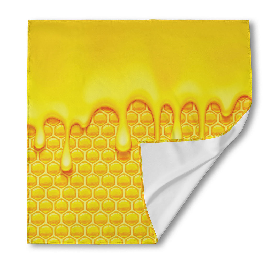 Sweet Honey Bee Hive Print Silk Bandana