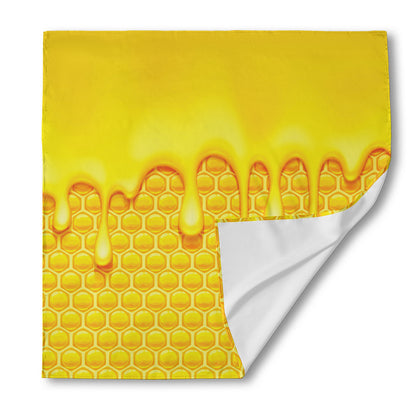 Sweet Honey Bee Hive Print Silk Bandana