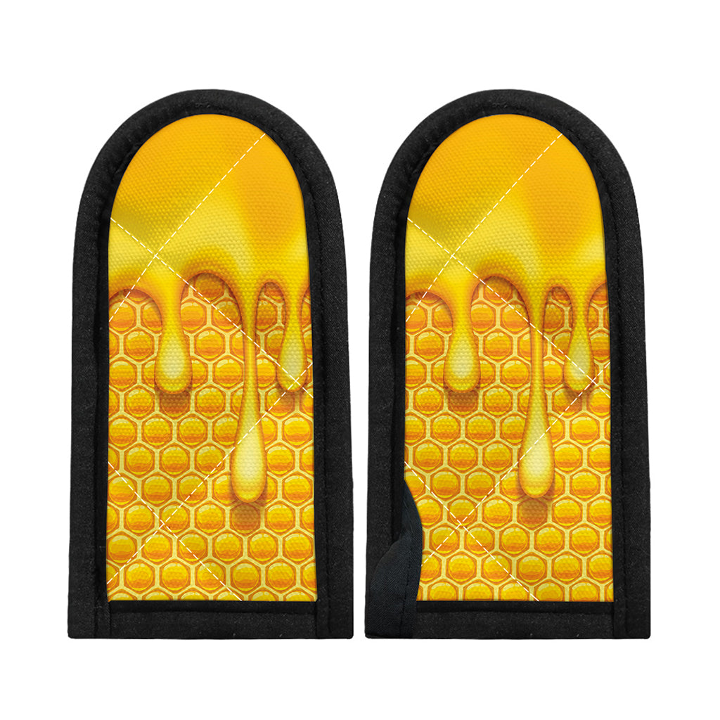 Sweet Honey Bee Hive Print Skillet Handle Cover