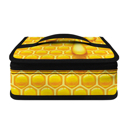 Sweet Honey Bee Hive Print Small Lunch Bag