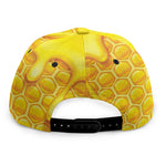 Sweet Honey Bee Hive Print Snapback Cap