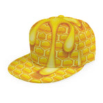 Sweet Honey Bee Hive Print Snapback Cap