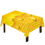 Sweet Honey Bee Hive Print Tablecloth