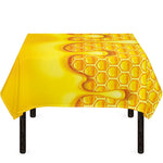 Sweet Honey Bee Hive Print Tablecloth