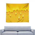 Sweet Honey Bee Hive Print Tapestry