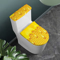 Sweet Honey Bee Hive Print Toilet Lid And Tank Cover Set