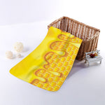 Sweet Honey Bee Hive Print Towel