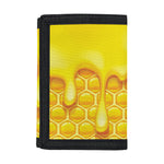 Sweet Honey Bee Hive Print Trifold Wallet