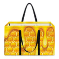 Sweet Honey Bee Hive Print Utility Tote Bag